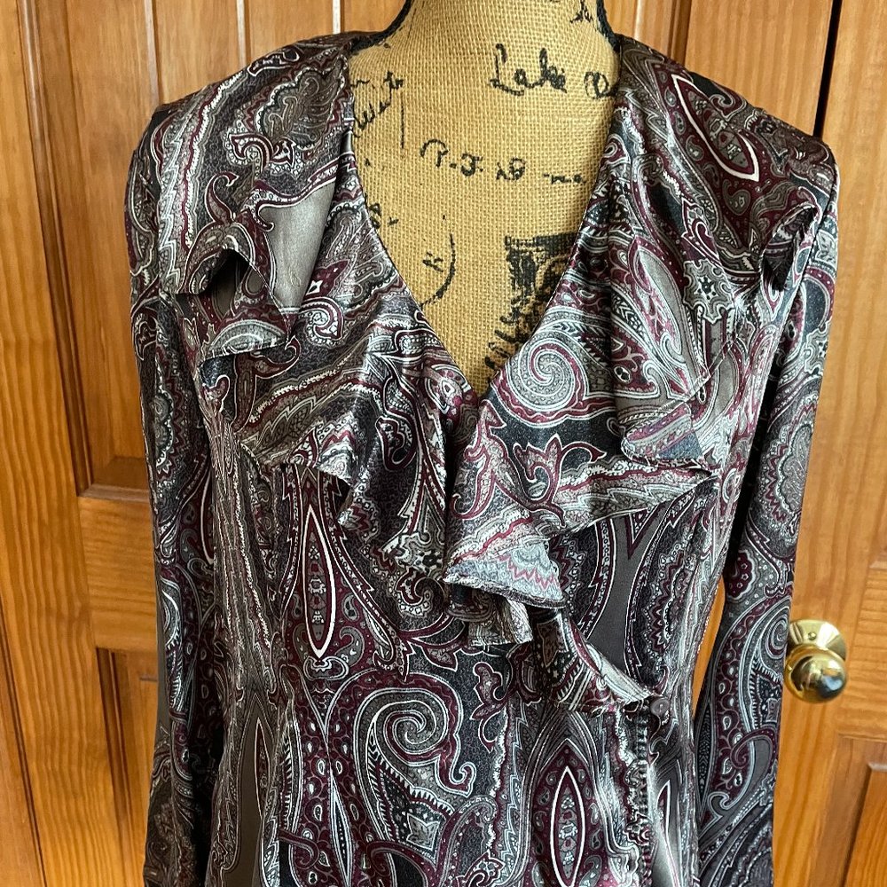 Jones New York Collection Wrap Blouse